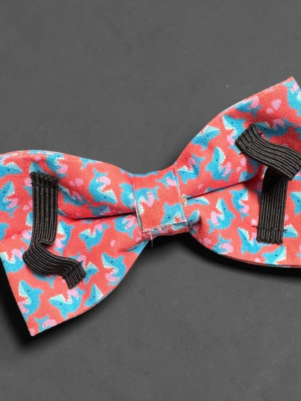 Shark Print Dog Collar & Bow Tie Set Large NWT